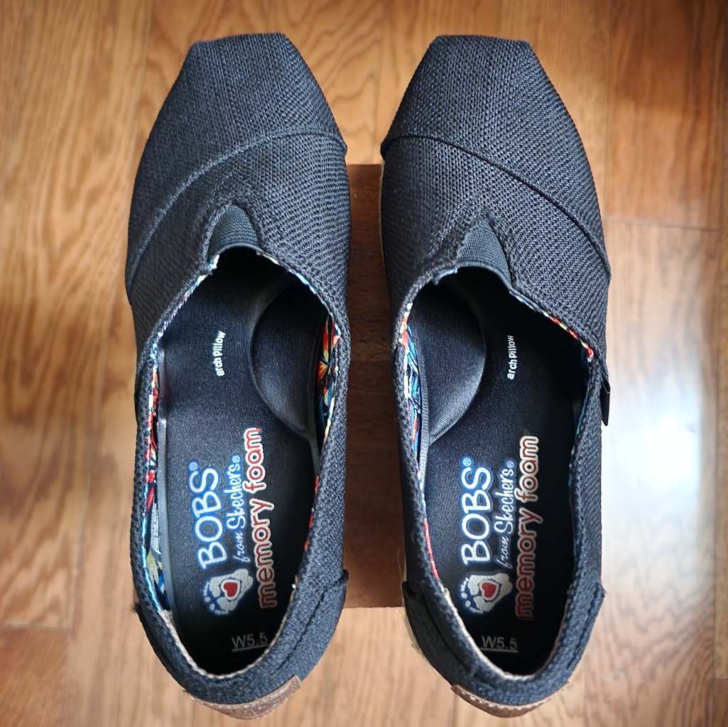 Bobs From Sketchers Slip-On Wedges
